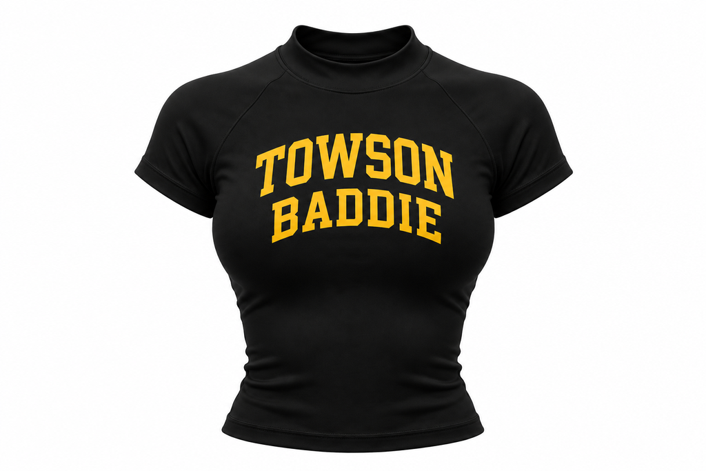 TOWSON BADDIE MOCK NECK T-SHIRT