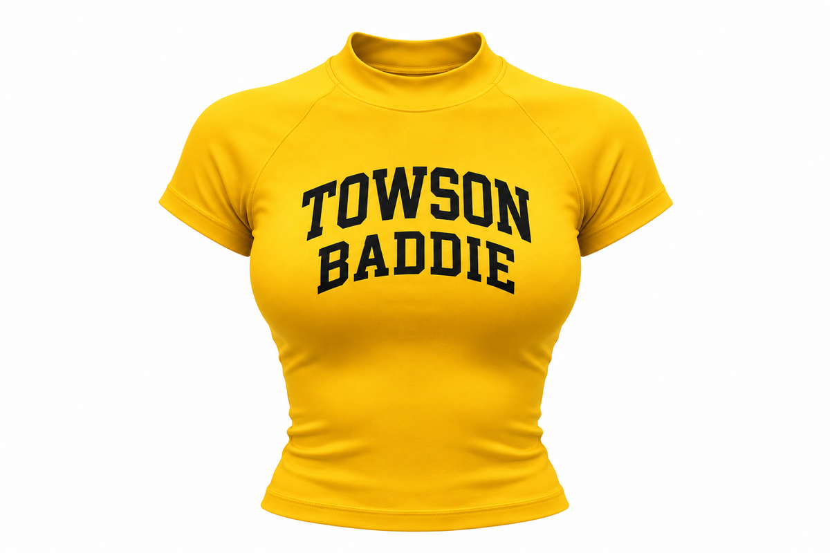 TOWSON BADDIE MOCK NECK T-SHIRT